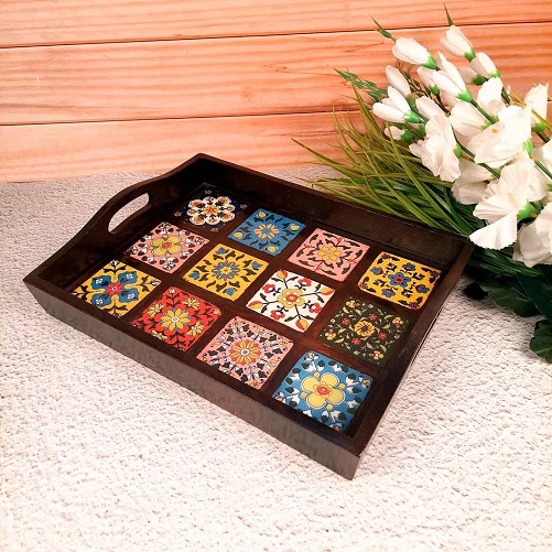 Tiled Snack Tray housewarming gift ideas for men