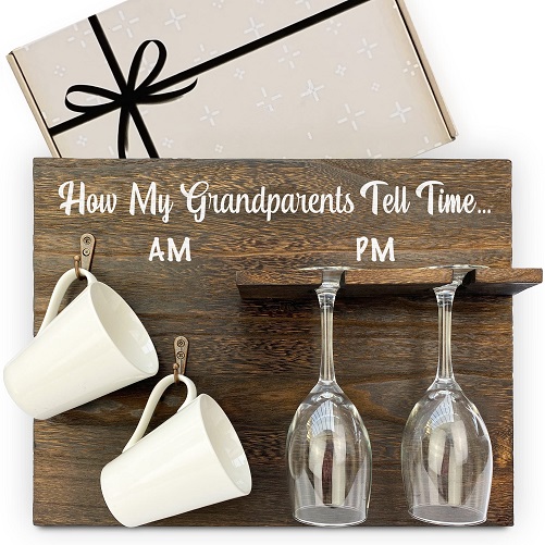 Grandparents Mug and Wine Glass Holder