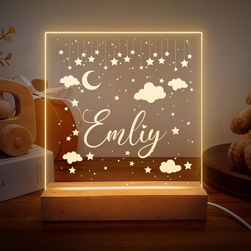 Personalized Name Night Light big sister gifts