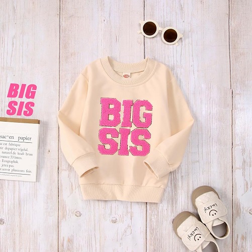 Sparkly Big Sis Sweatshirt big sister gifts