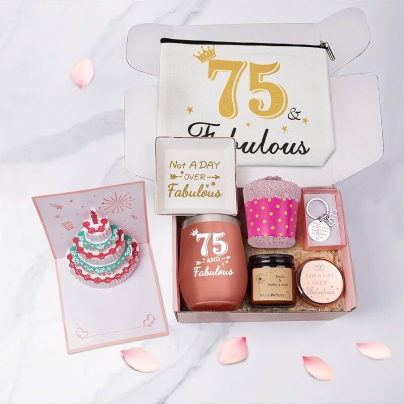 Unique Birthdate Candle 75th birthday gift ideas
