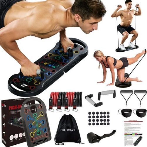 Portable Exercise Equipment with 16 Gym Accessories