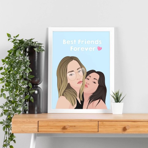 Custom Friend Portrait gifts for the woman who has everything