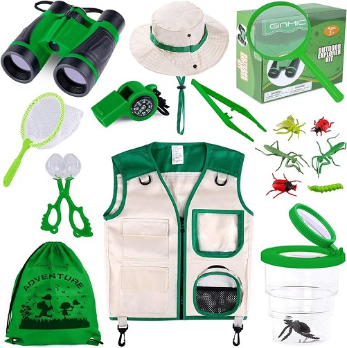 Outdoor Exploration Kit gift for 3 year old boy who has everything