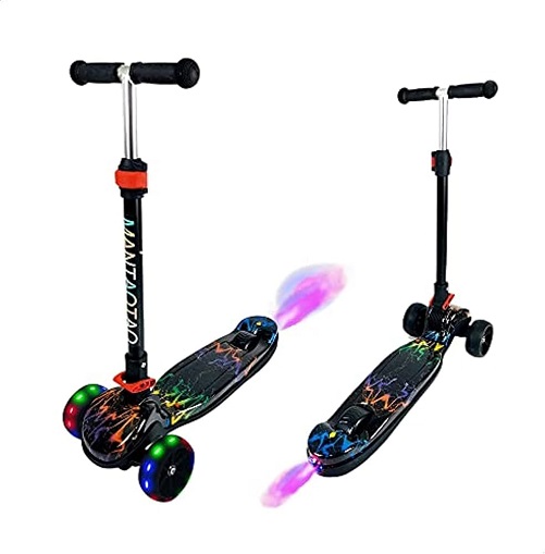 Scooter with Flash Wheels