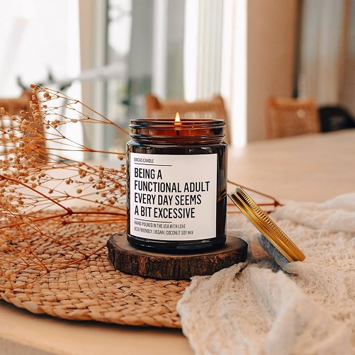 Adulting Candle gifts for women in their 30s