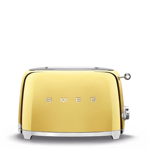 26. Smeg 2-Slice Toaster Gold