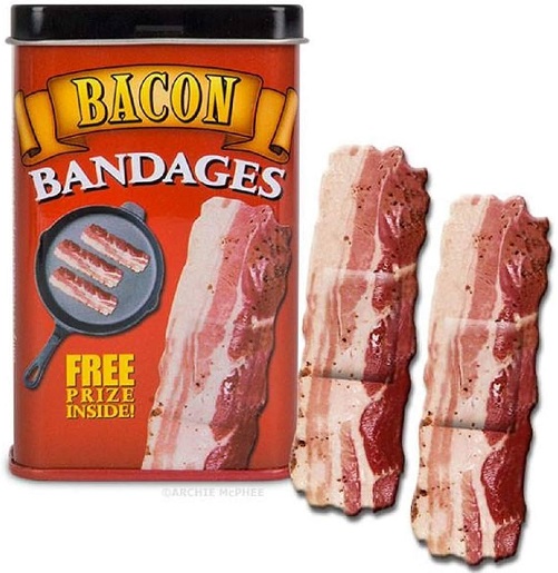 Bacon Strips Bandages Gag Gifts