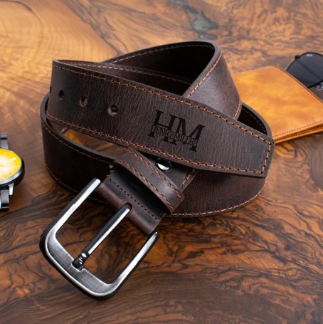 Custom Engraved Leather Belt