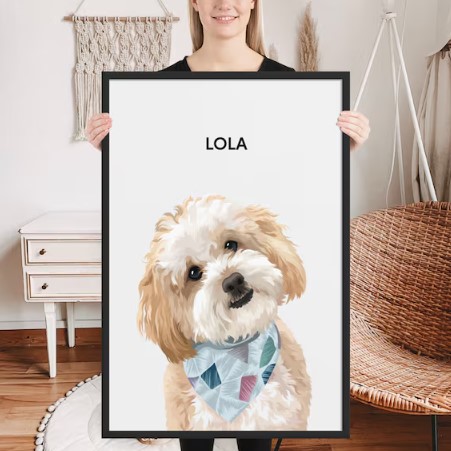 Custom Pet Portrait sentimental gifts