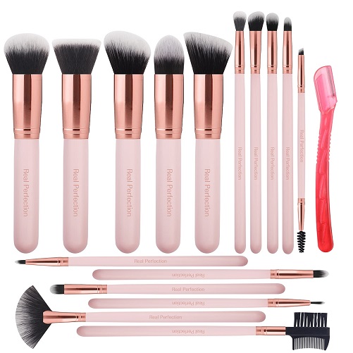 Real Perfection Makeup Brushes 16pcs