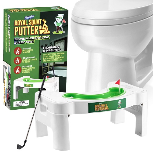 Royal Squat Putter - Toilet Golf Bathroom Game Set