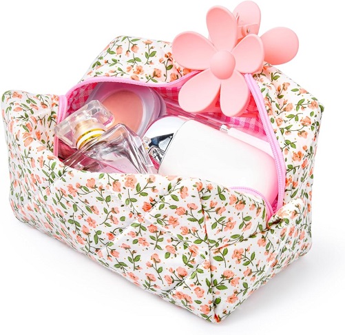 SOIDRAM Floral Cosmetic Bag