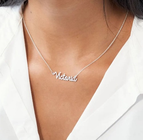 Sterling Silver Name Necklace gifts for 19 year old girl