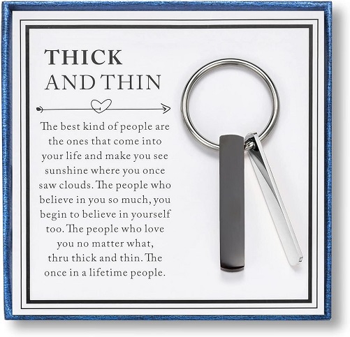 Thick and Thin Keychain