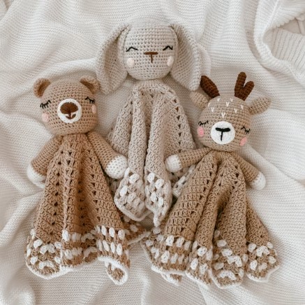 Personalized Baby Lovey Crochet Toy