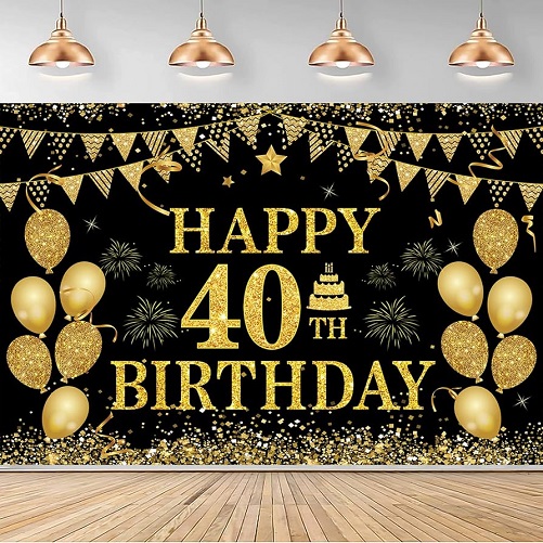 40th Birthday Party Banner funny 40th birthday gifts