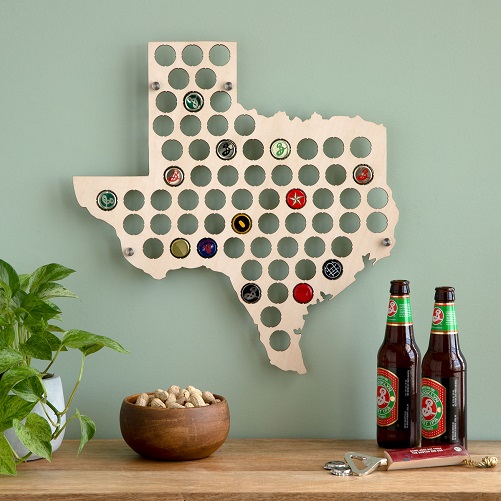 Beer Cap States Wall Art gifts for beer lovers