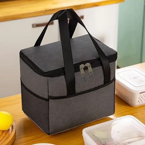 Canvas Lunch Bag Tote with Insulated Cooler