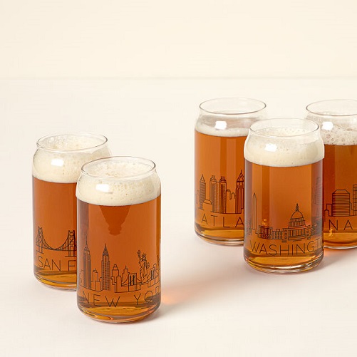 City Skyline Beer Glasses