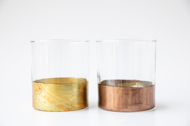 Copper Cocktail Glasses