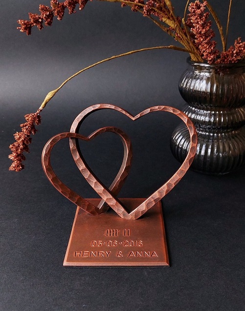 Copper Heart for 7th Anniversary