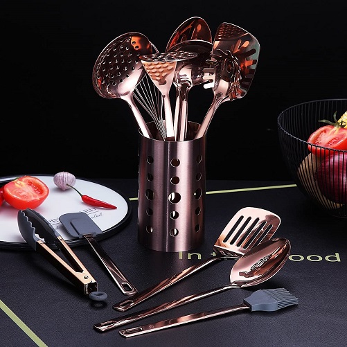 Copper Kitchen Utensils Set