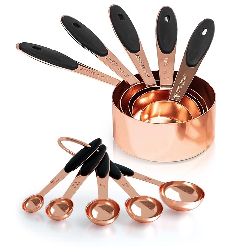 Copper Measuring Cups and Spoons