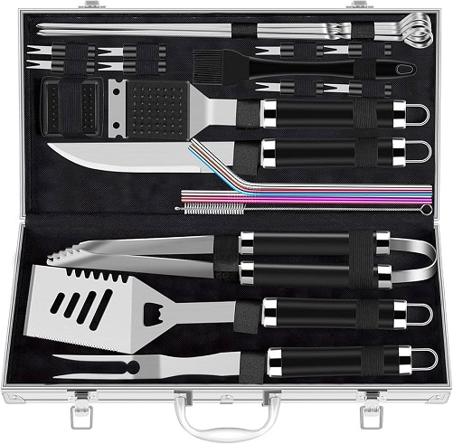 Extra Thick Stainless Steel Grill Tool Set