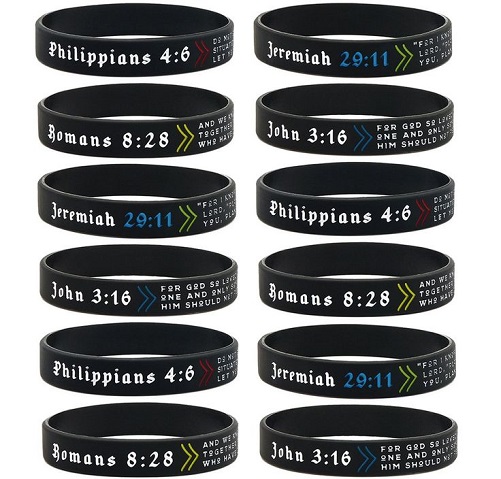 Ezekiel Gift Co. Christian Wristbands (6 Pack)