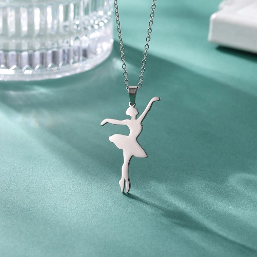 Girls Necklace Ballerina Ballet