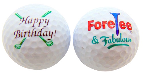 Happy 40th Birthday Golf Balls Set of 2