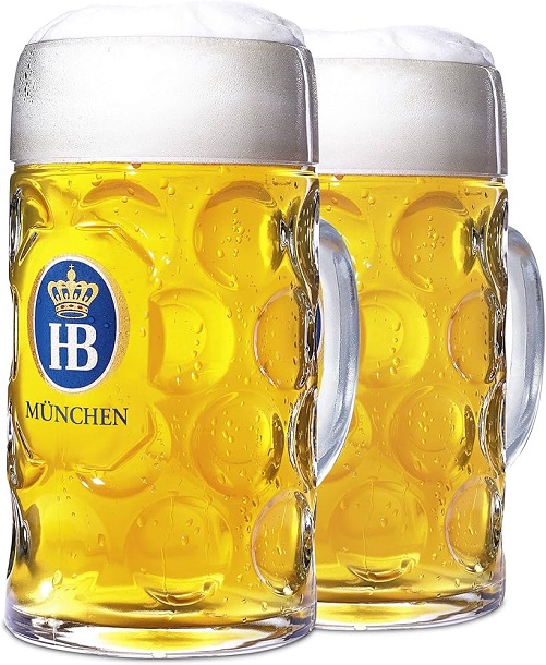 Hofbrauhaus Oktoberfest Glass Beer Stein