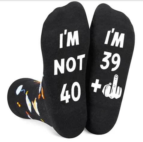 I'm 39+ Socks funny 40th birthday gifts