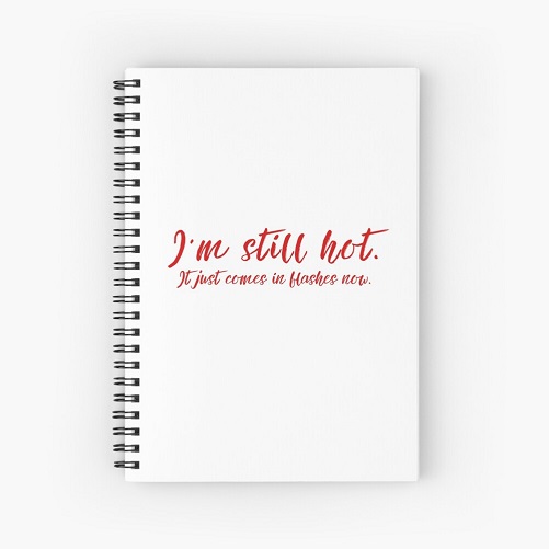 "I’m Still Hot, Just Comes in Flashes" Notebook