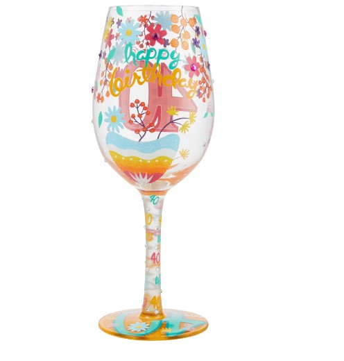 Novelty Wine Glass funny 40th birthday gifts