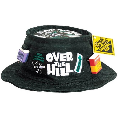 Over The Hill Survival Hat funny 40th birthday gifts