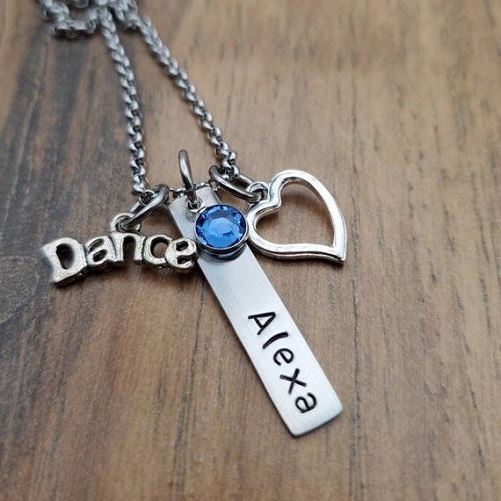 Personalized Dance Jewelry dance mom gift