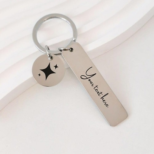 Personalized Steel Keychain