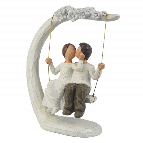 Romantic Couple Figurines in Love