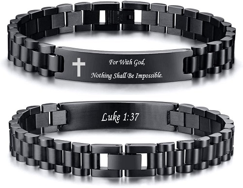 Scripture Bracelet for Men religious gifts for men