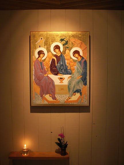 The Holy Trinity by Andrei Rublev Art Print