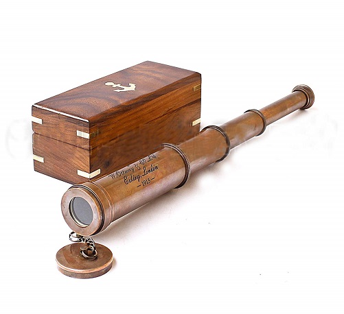 Vintage Copper Finish Telescope