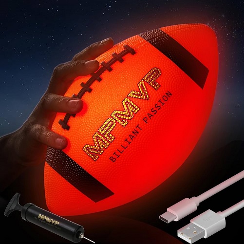 Dark Light Up LED Football