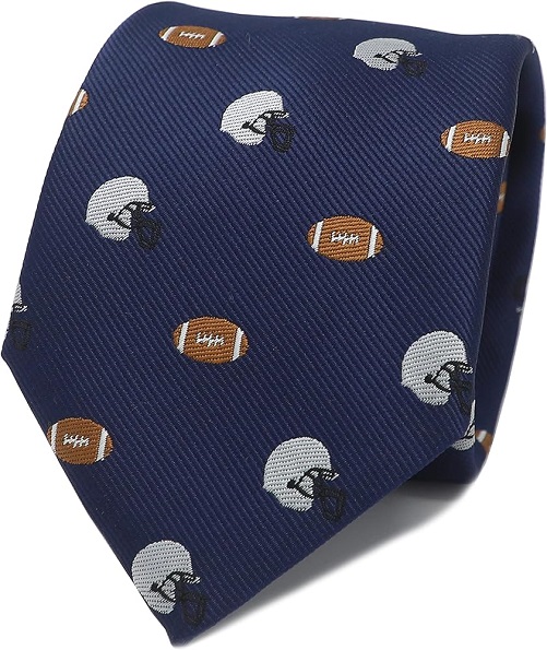 Navy Blue Football Tie football gifts for boys