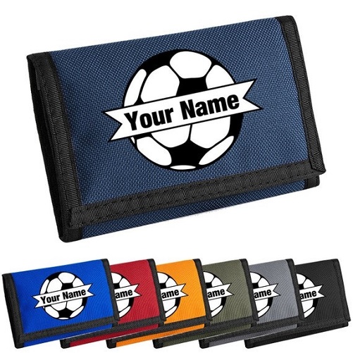 Personalised Football Cartoon Ripper Style Wallet