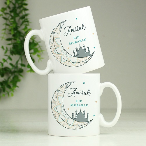 Personalized White Mug for Eid Mubarak Ramadan