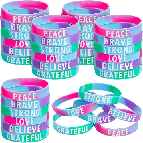 Rubber Inspirational Silicone Bracelets football gifts for boys