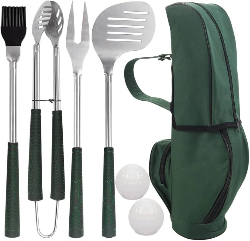 Golf Club Style BBQ Grill Accessories Kit