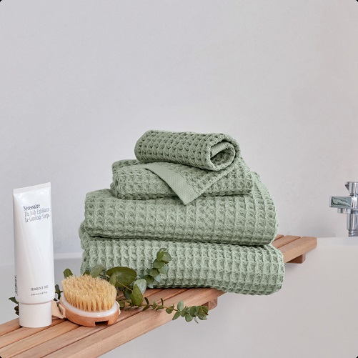 Onsen Waffle Towels Complete Set